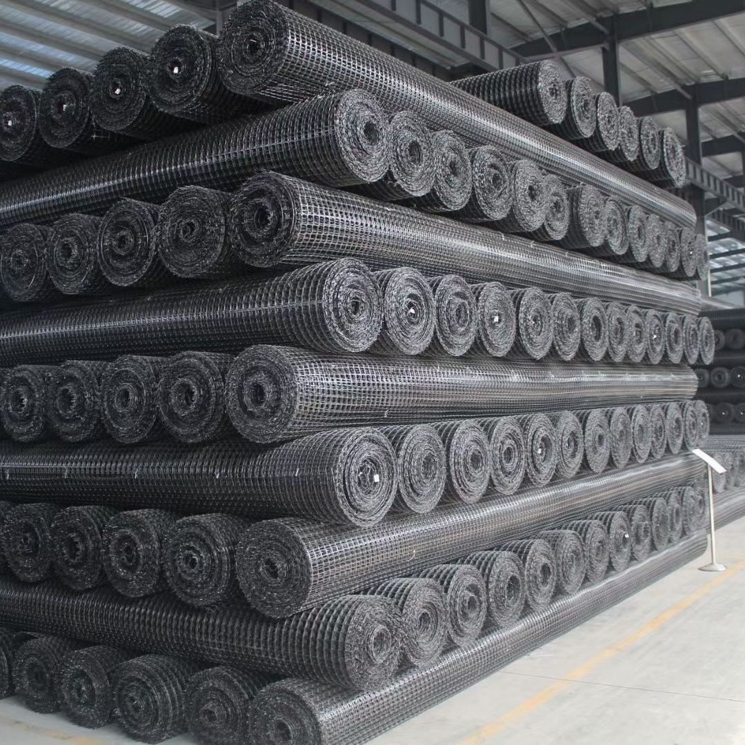 公路用土工格栅 双向塑料 钢塑 玻纤 三向 单向格栅50KN80KN100KN