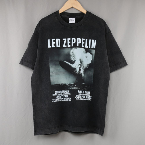 Led Zeppelin 短袖T恤齐柏林飞艇摇滚乐队Hindenburg兴登堡号男女