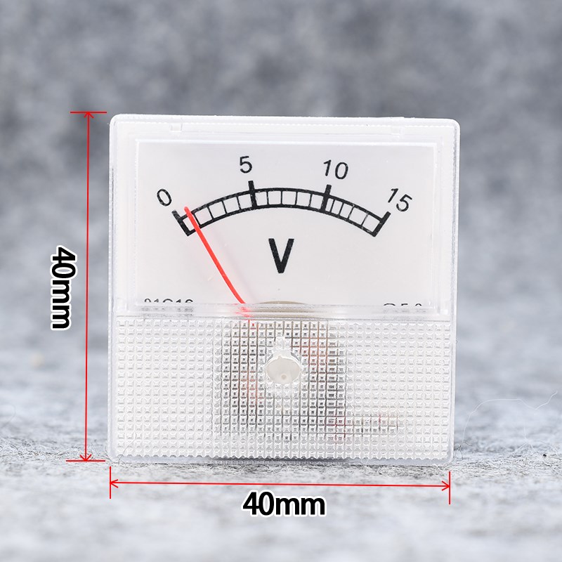91C16-A直流电流表10A20A30A50A充电机稳压器专用表头外尺寸40*40