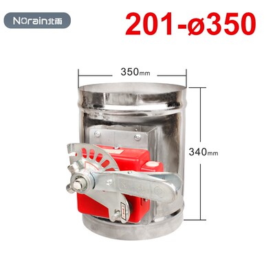 包邮不锈钢圆形手动防火阀 五档调节阀熔断关闭 信号反馈 70280