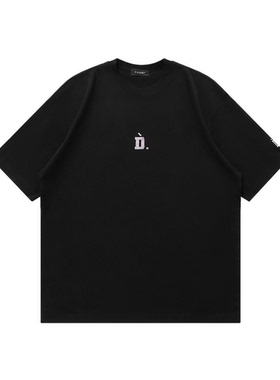D.Desirable D1限定光变印花磨毛T恤短袖