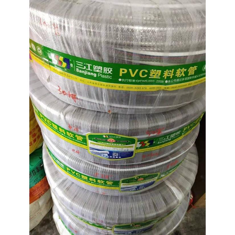 三江塑胶品牌 PVC透明增强钢丝软管 透明钢丝管抗冻增强管橡胶管图片