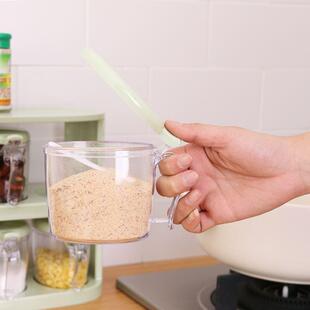 盐盒子调味盒四格一体家用厨房调味料调料收纳盒多功能带盖组合装