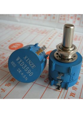 。XINZE WXD3590S2W线绕电位器 出口精密多圈电位器2K+-5%