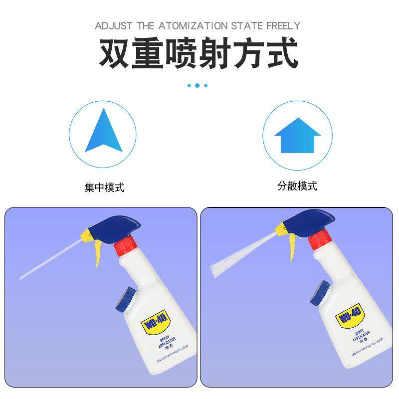 包邮正品WD40喷壶防锈润滑剂专用喷雾壶除湿解锈油塑料油瓶500ML