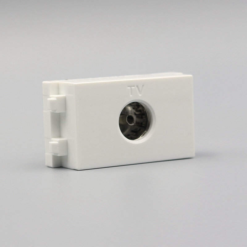 。128型有线电视插座模块 TV插座信息电视模块 面板地插模块23x36