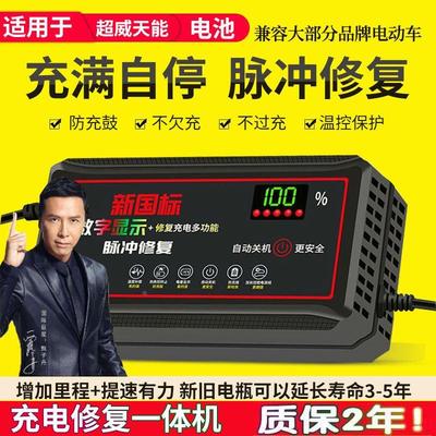 自动断电 两轮三轮电动车电瓶车充电器48V60V72V超级快充电车通用