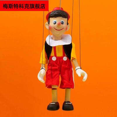 匹诺曹提线木偶幼儿园玩具人偶生日礼物定制杖头木偶戏剧表演道具