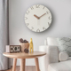 简约现代客厅静音装 饰表北欧创意家用墙壁时钟2025新款 奶油风挂钟