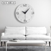 时钟现代简约钟表挂钟客厅创意家用时尚 挂表免打孔轻奢静音挂墙