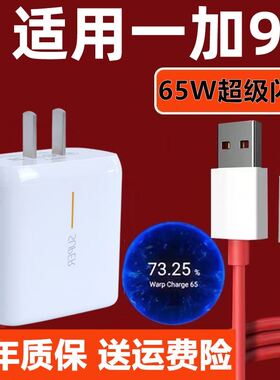 适用一加9R充电器套装适用一加9RT充电线手机数据线适用一加9R充电头闪充65w插头