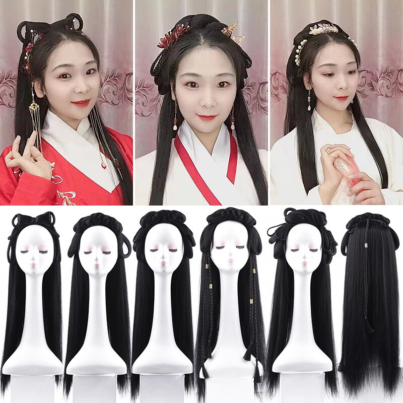 古风造型 古装造型汉服发箍发髻一体懒人 女发型女手残党福音造型