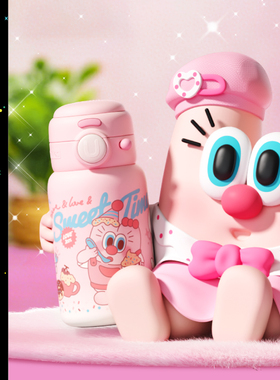 UOOHA悠饮保温杯高颜值便携儿童吸管保冷杯子女不锈钢水杯大容量