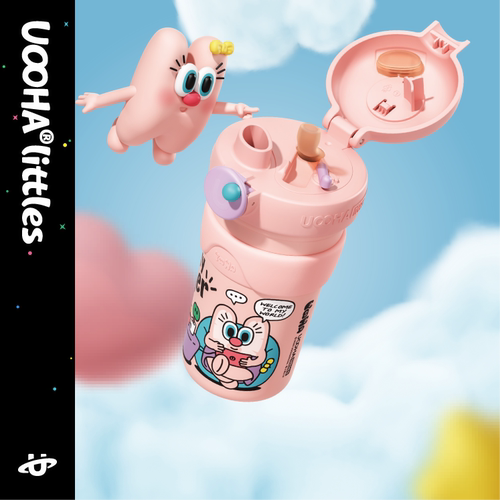 uooha双饮保温咖啡杯高颜值水杯