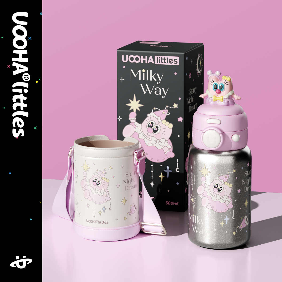 UOOHA悠饮双饮纯钛保温杯儿童水杯男女可爱高颜值吸管杯生日礼物,餐饮具,保冷/保温杯,淘宝优惠券,粉丝福利购,淘宝优惠卷