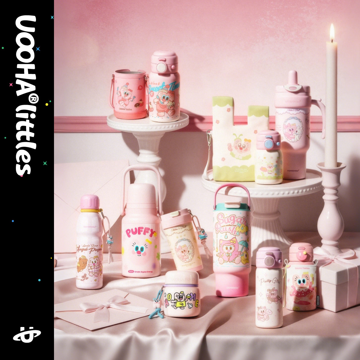 UOOHA甜心小海伦系列保温杯高颜值咖啡杯大容量吸管水杯新年礼物,餐饮具,保冷/保温杯,淘宝优惠券,粉丝福利购,淘宝优惠卷