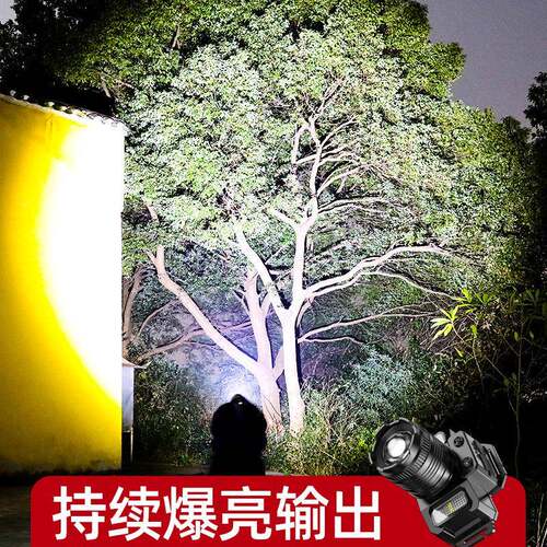 感灯头强led光超长续航RKC户外充电应钓鱼灯多功能变焦头戴式手电