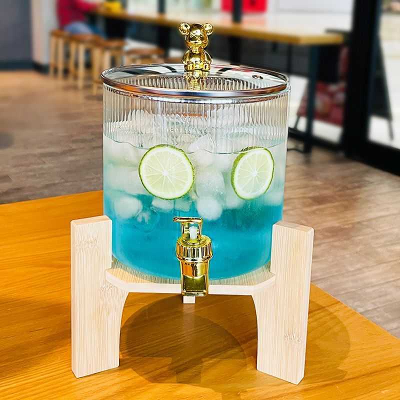 耐高温玻璃青梅泡酒瓶带龙头泡酒坛葡萄酿酒瓶可乐饮料密封罐高档