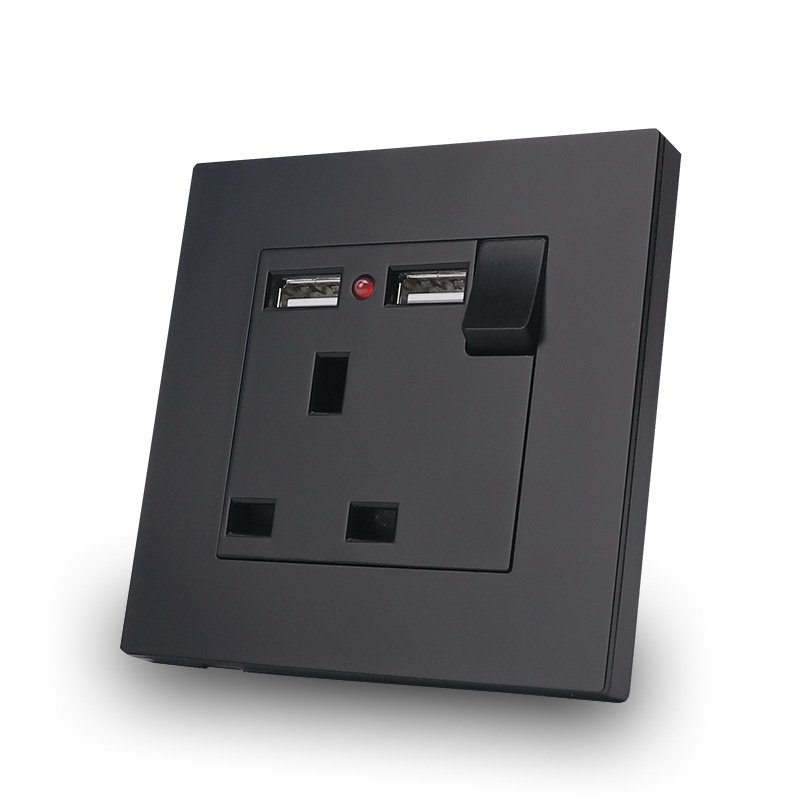 86型英式三孔电源开关英版港澳扦标过载灯保护插座USB13A座带面板,电子/电工,嵌入式桌面插座,淘宝优惠券,粉丝福利购,淘宝优惠卷