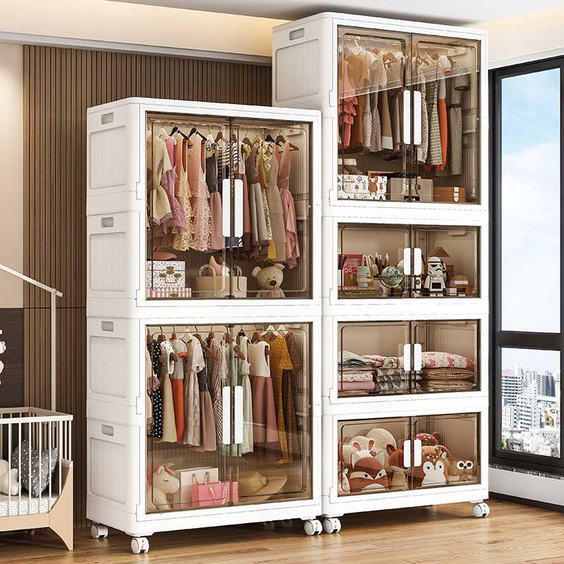 70CM简易衣柜储物小衣橱儿童卧室出租屋可折叠家用衣服收纳柜子