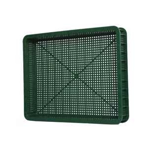 500-80塑料周转筐浅口矮筐运输筐储存熟料冷冻水果仓库筐收纳