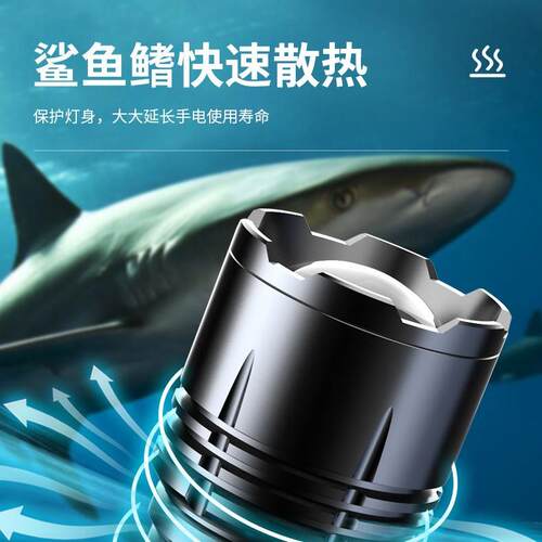 变焦手电筒激铝光金手强光电远合射大功率泛光电筒Tyep-X20C快充