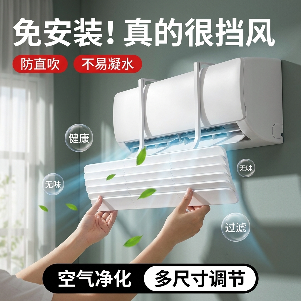 【行业独家】母婴级空调挡风板图片
