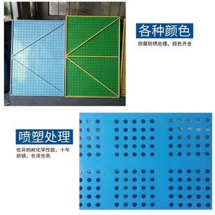 建筑爬架网片工地高层施工安全金属外墙脚手架冲孔防护网防坠钢板
