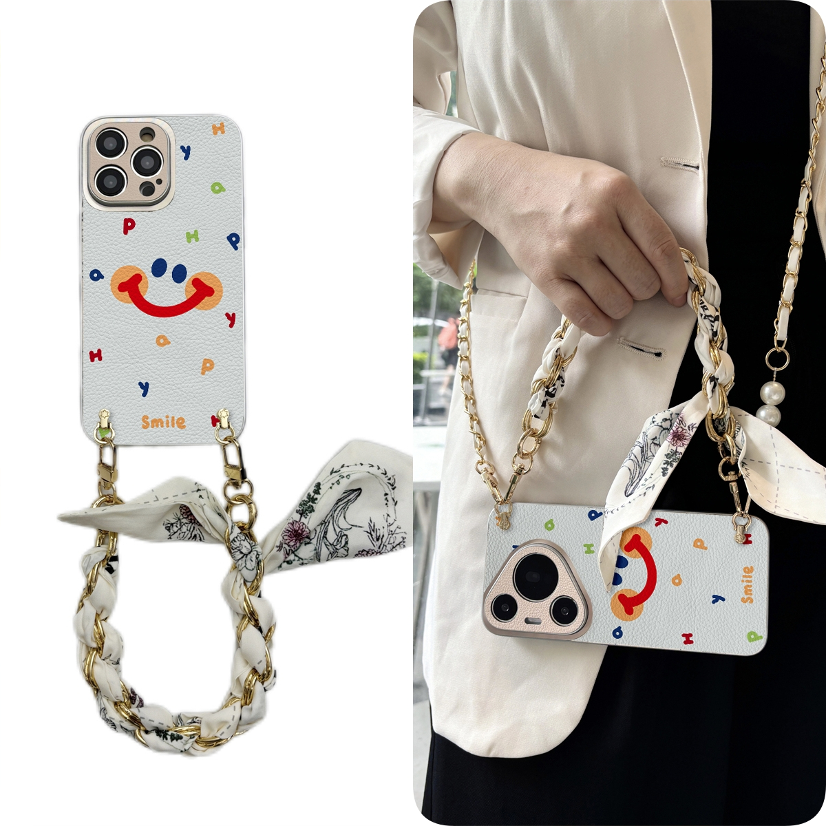 女款全包硅胶软壳时尚斜挎防摔