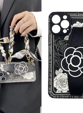 山茶花腕带华为pura70斜挎手机壳mate60pro+适用nova12硅胶9防8摔7女6新5款4高3级11感2奢1华0全g包s超e薄p