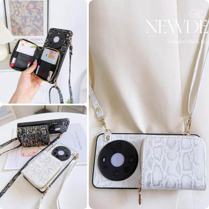 reno14pro蛇纹包13零钱包手机壳g适用oppo斜+挎s卡e包k皮f质z挂ace绳r全plus包9防8摔7新6款5时4尚3标2准1/0