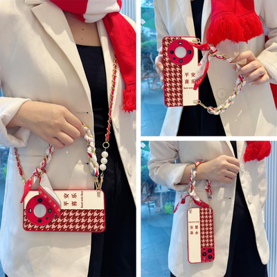 女款全包硅胶软壳时尚斜挎防摔