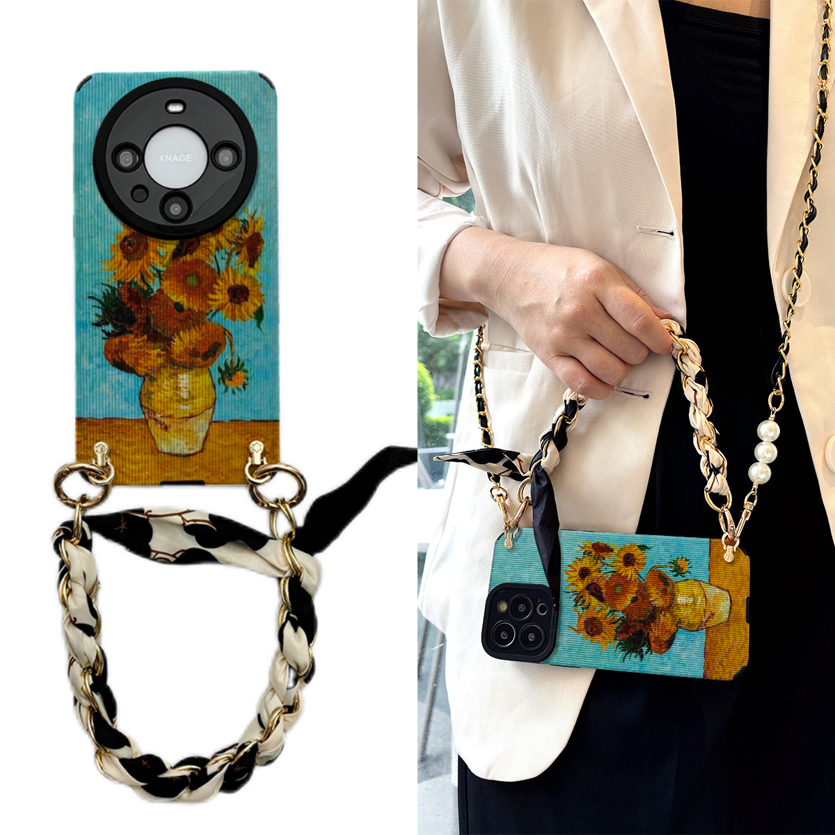 女款全包硅胶软壳时尚斜挎防摔