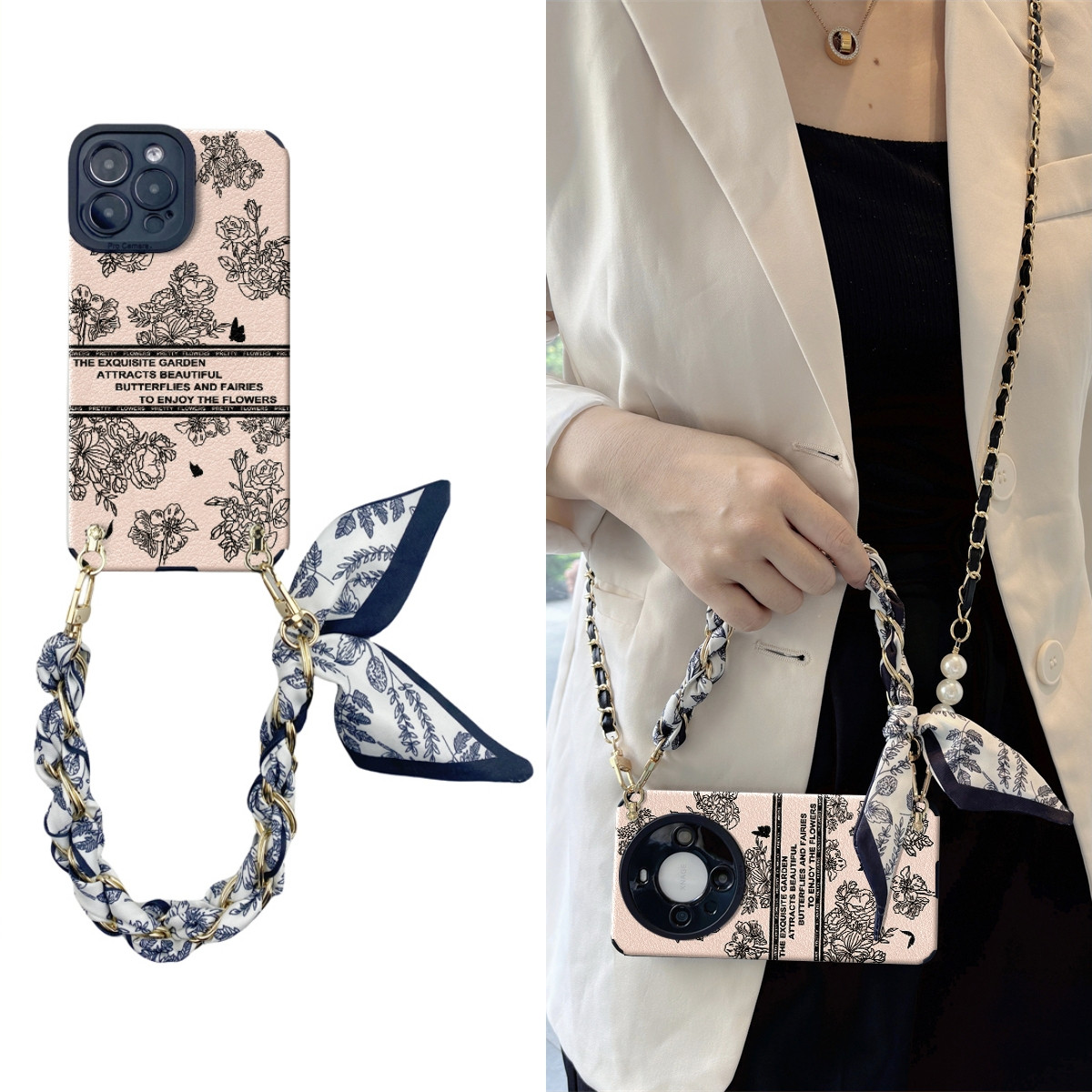 女款全包硅胶软壳时尚斜挎防摔