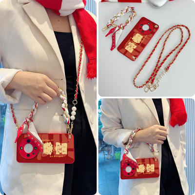 女款全包硅胶软壳时尚斜挎防摔