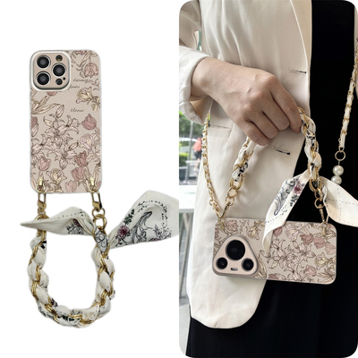 女款全包硅胶软壳时尚斜挎防摔