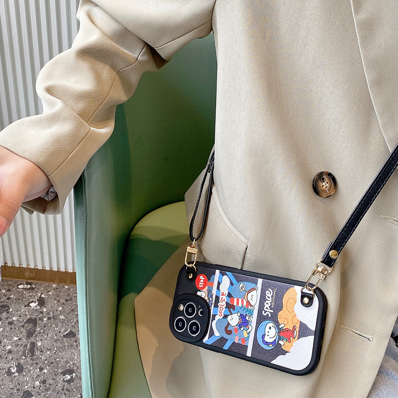 苹果iphone13史努比斜挎手机壳