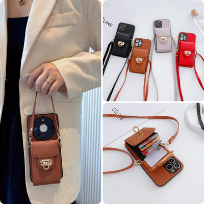 女款全包硅胶软壳时尚斜挎防摔