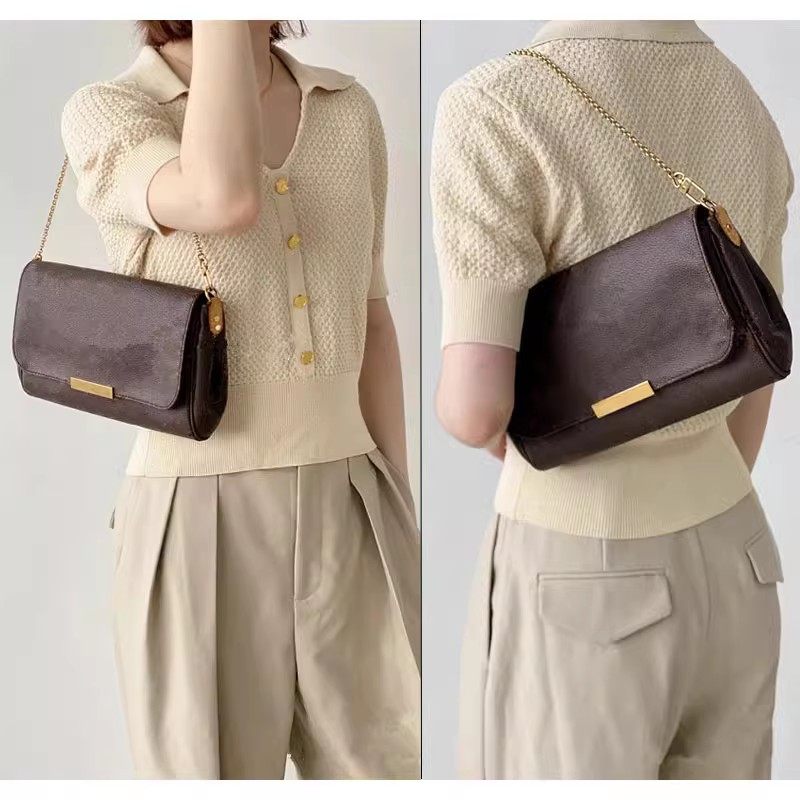 favorite链条包肩带替换植鞣革