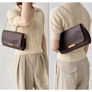 适用lv favorite挚爱肩带替换植鞣革斜挎包带腋下包带配件单买