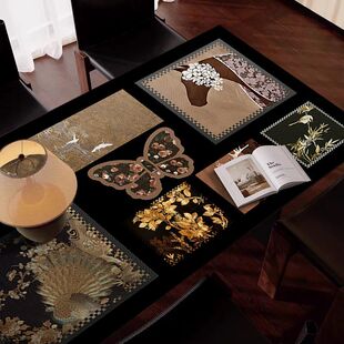 中古风桌垫防水防尘玄关柜垫防刮耐磨免洗餐边柜电视柜台面保护垫