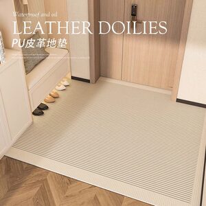 入户门地垫轻奢高级原木风室内进门前大门口防水耐脏免洗pvc脚垫