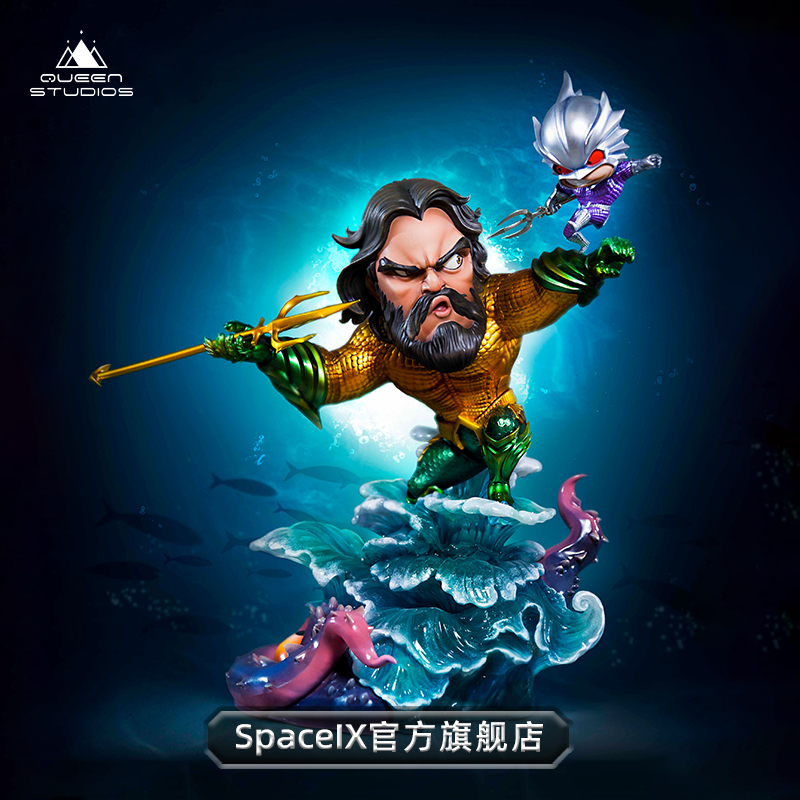 【现货】space ix & queenstudios官方正品卡通海王景品摆件