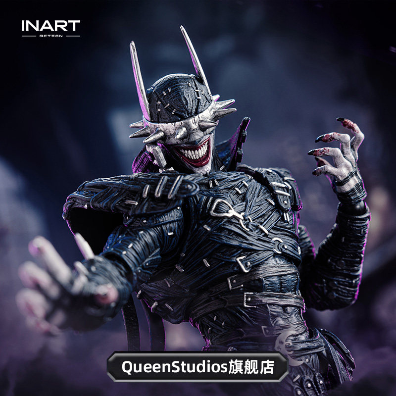 【预付款】INART Action-《黑暗之夜:金属》-狂笑之蝠可动人偶