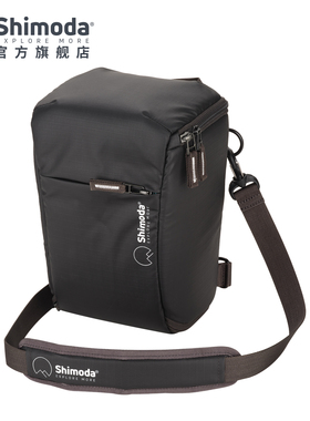 Shimoda枪包可拓展三角包胸包单肩摄影包斜跨长焦套机相机包防水腰包 十木塔TopLoader 宝黄黑色大中号