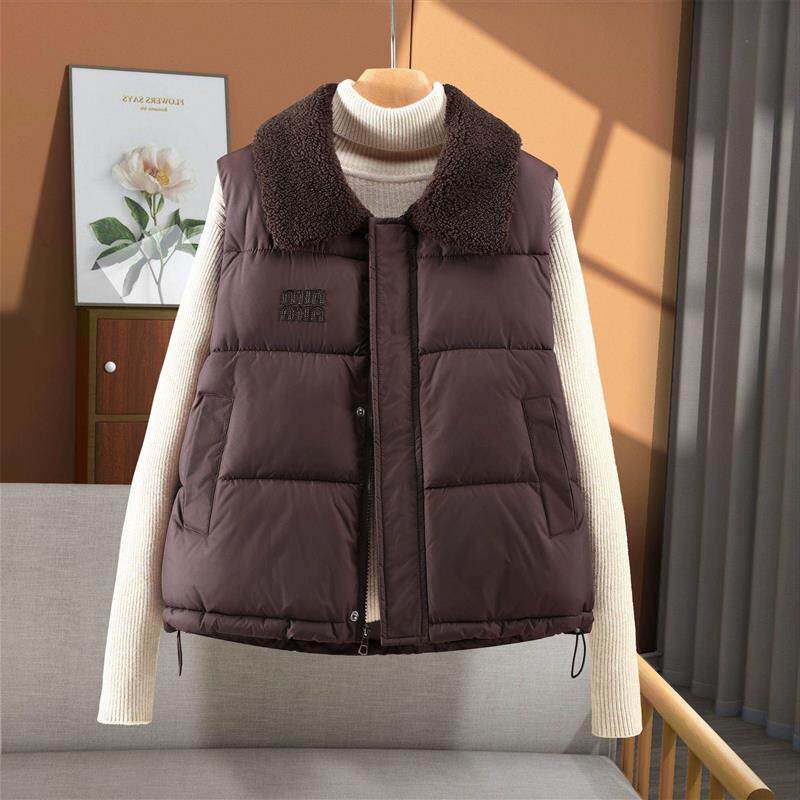 韩版冬新款时髦短款百搭学生棉服马甲女休闲坎肩外套棉袄马夹