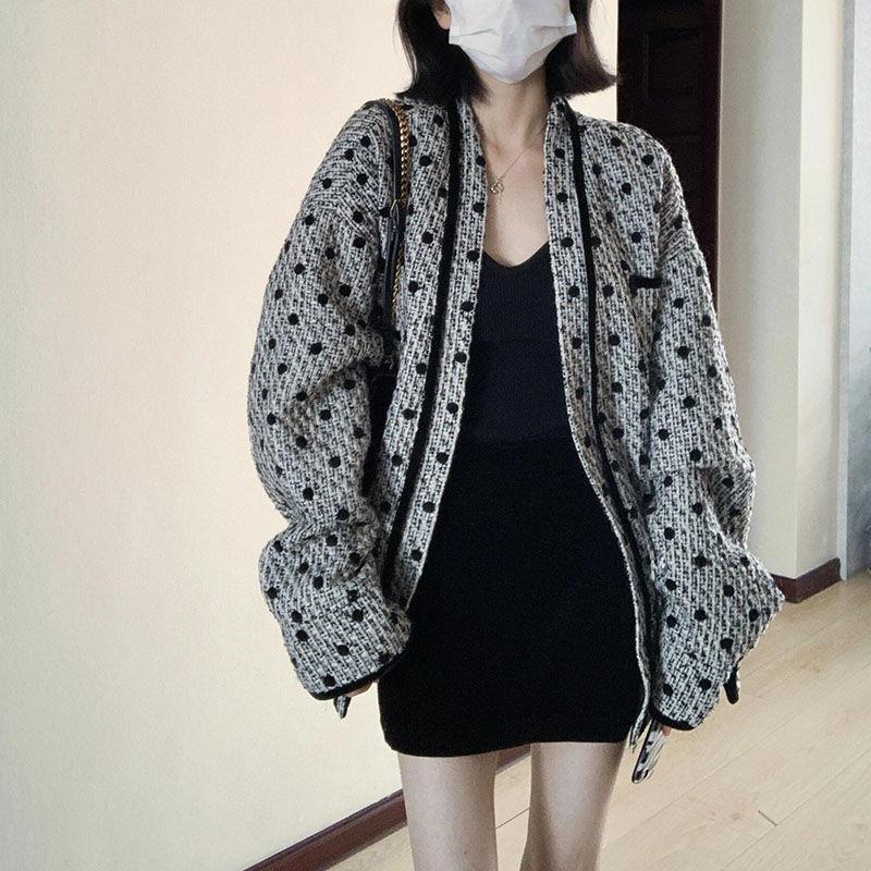 2024春秋新款法式名媛小香风外套女宽松百搭显瘦小众高级感上衣女