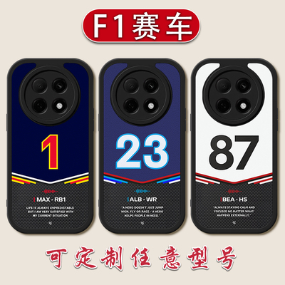 F1赛车队号码小羊皮手机壳适用于OPPOA5PRO维斯塔潘a3汉密尔顿A2X定制A97安东内利95/92s软壳72全包57硅胶32