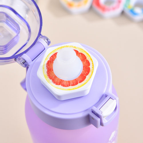 渐变色香味杯创意玩味杯摔吸管airup杯杯防杯口味 大容量气味水杯