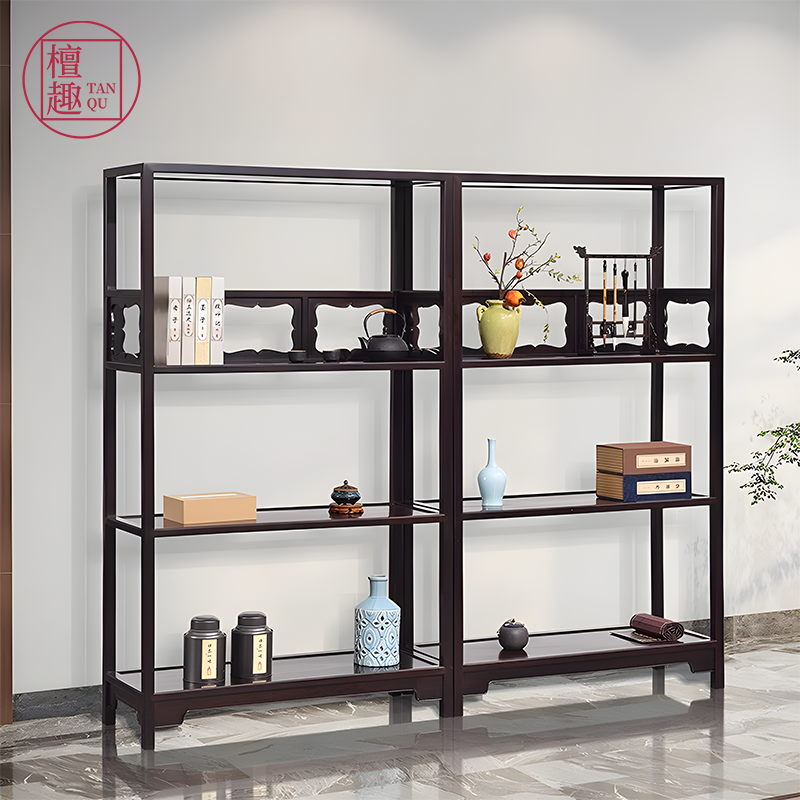 紫光檀苏作书架檀趣实木